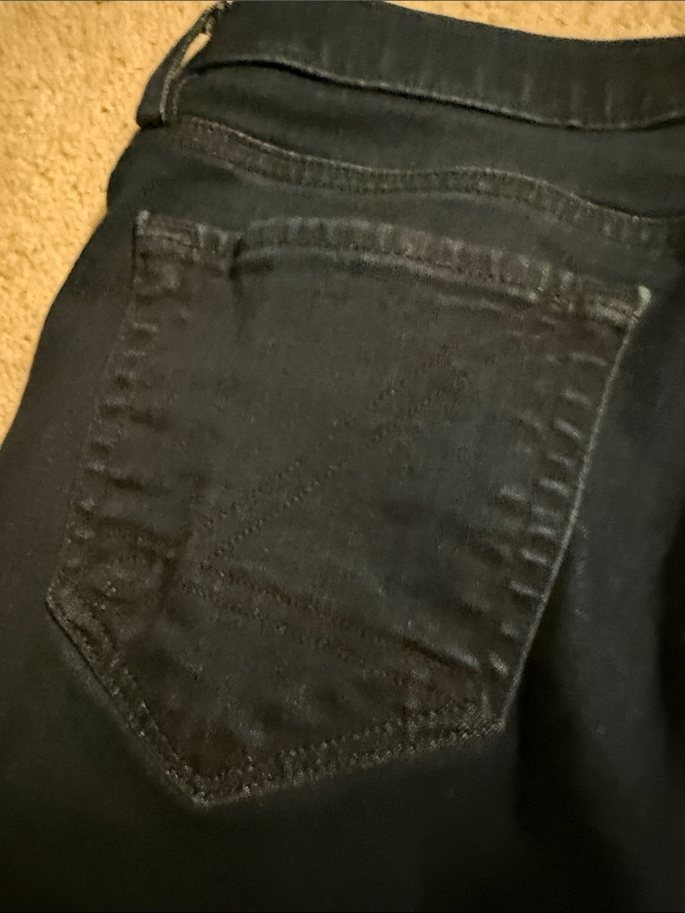Lilly Pulitzer Navy Straight-Leg Jeans with Gold-Tone Hardware - Picture 14 of 15